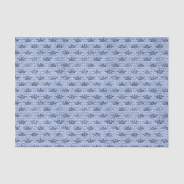 Papel De Seda Blue Crown Newsprint (Frente )