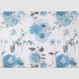 Papel De Seda Blue Floral Series Design 3
