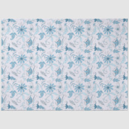 Papel De Seda Blue Floral Series Design 7