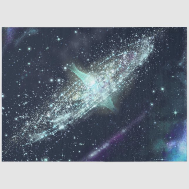 Papel De Seda Blue Galaxy Series Design 8 (Frente )