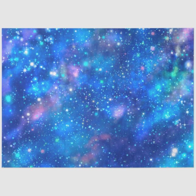 Papel De Seda Blue Galaxy Series Design 9 (Frente )