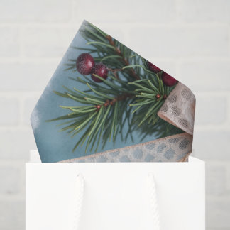 Papel De Seda Blue Holiday Themed