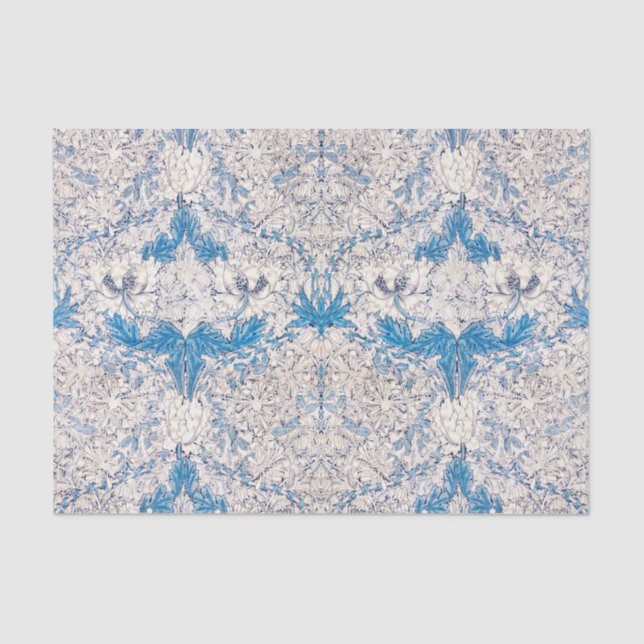 Papel De Seda Blue Honeysuckle (por William Morris) (Frente )
