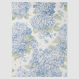 Papel De Seda Blue Hydrangea Floral Tissue Paper