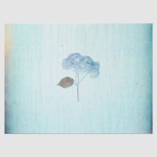 Papel De Seda Blue Hydrangea Vintage Russo Floral Antiguidade