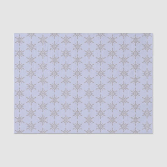 Papel De Seda Blue Snowflakes Winter (Frente )