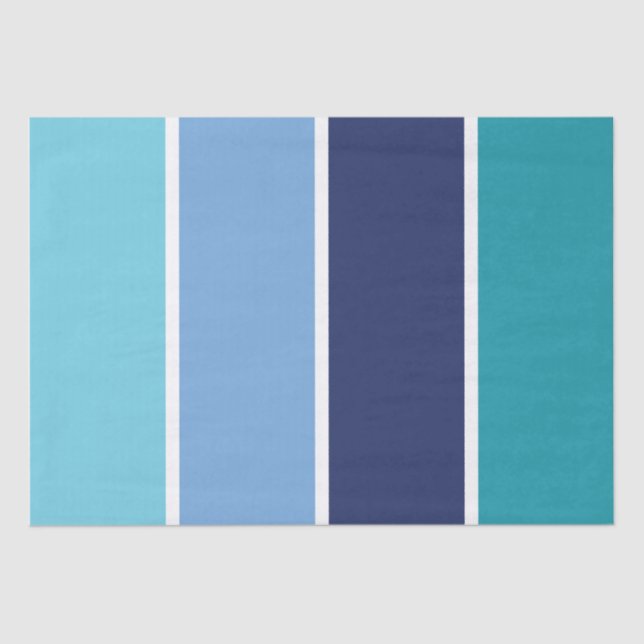 Papel De Seda Blue Striped (Frente )