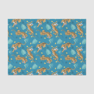 Papel de Seda Blue Tiger
