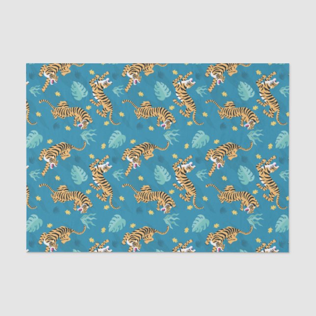 Papel de Seda Blue Tiger (Frente )