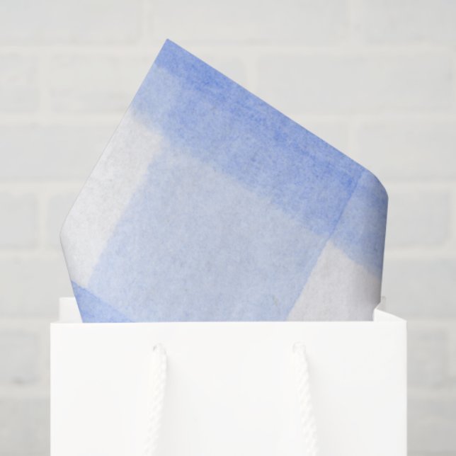 Papel De Seda Blue White Gingham Check (Sacola de presentes)