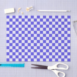 Papel De Seda Blueberry cream checkered pattern