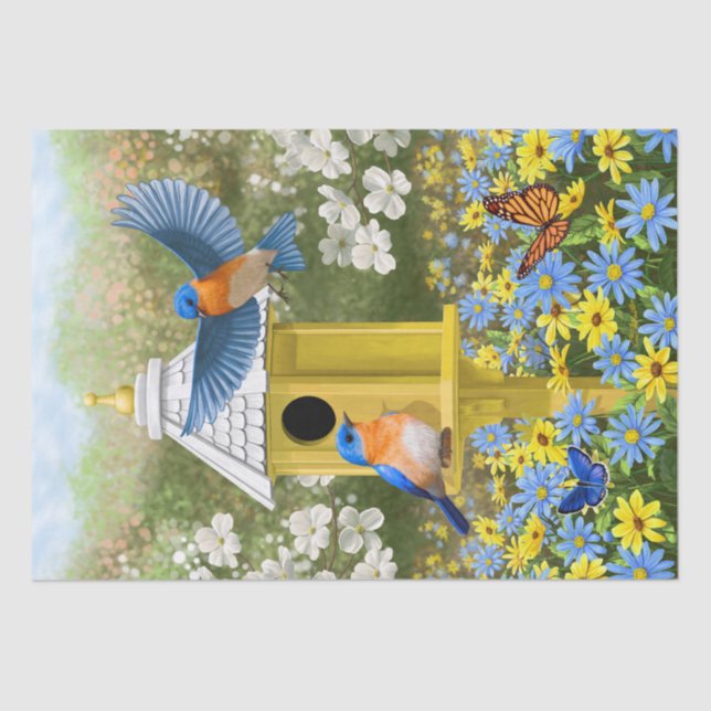 Papel De Seda Bluebird e Birmanês Amarelo Alto (Frente )