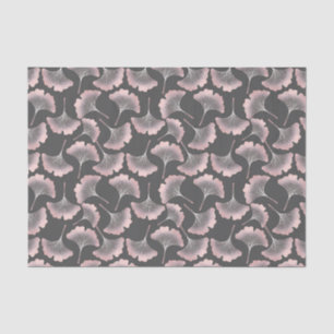 Papel De Seda Blush Ginkgo Luxe – Botânico Dourado em Preto (9)