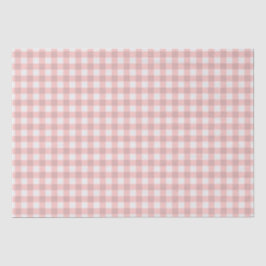 Papel De Seda Blush Pink Gingham
