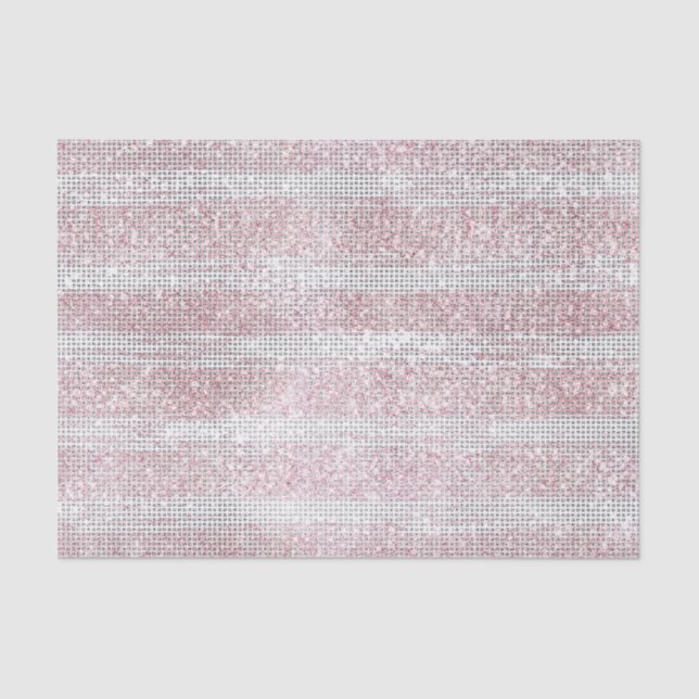 Papel De Seda Blush White Sparkle Birthday (Frente )