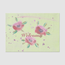 Papel De Seda Boas-vindas a eventos floridos