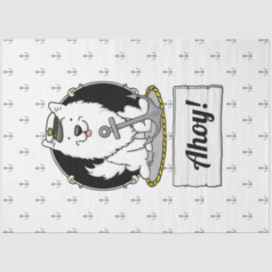 Papel De Seda Boating Sailing Nautical American Eskimo Dog Cute