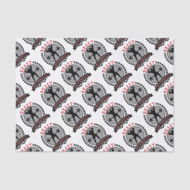 Papel De Seda Bodybuilding da universidade do animal (Frente )