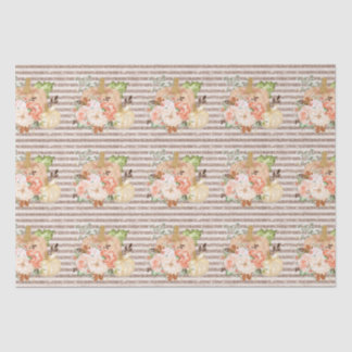 Papel De Seda Boho abóbora flores douradas linhas reluzentes out