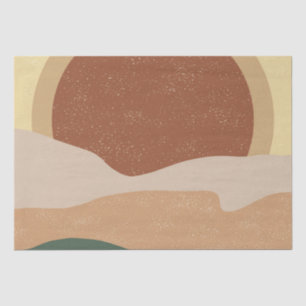 Papel De Seda Boho Aestésico Arte Moderna Sunset