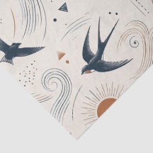 Papel de Seda Boho Andorinha & Sol