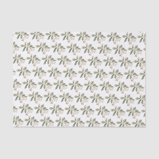 Papel De Seda Boho Botânico (Frente )