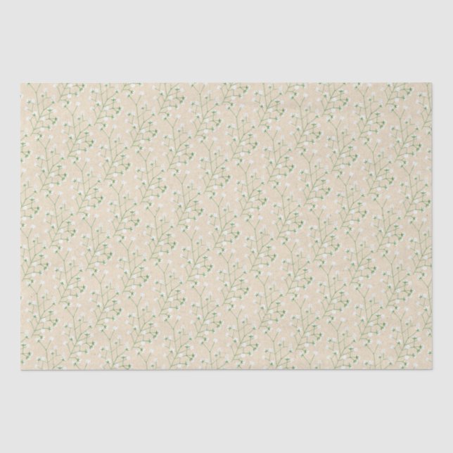 Papel De Seda Boho Chic Baptism (Frente )