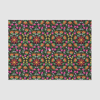 Papel De Seda Boho Design Bold Color Floral