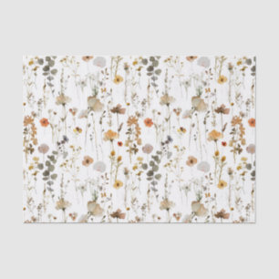 Papel De Seda Boho Flor Silvestre