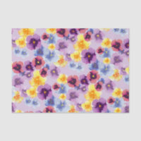 Boho Flores Coloridas Violeta Amor-Perfeito Lavand