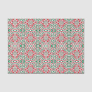 Papel De Seda Boho Hippie Trippy Retro Swirly Natal Padrão