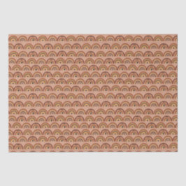 Papel De Seda Boho Mystic Eye Rainbow Tan Background