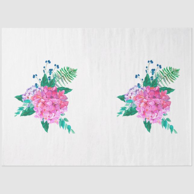 Papel De Seda Boho Skull and Flowers Series Design 11 (Frente )