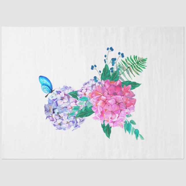 Papel De Seda Boho Skull and Flowers Series Design 13 (Frente )