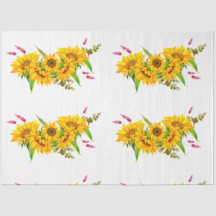 Papel De Seda Boho Skull and Flowers Series Design 5