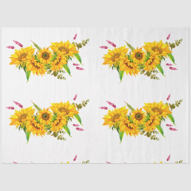 Papel De Seda Boho Skull and Flowers Series Design 5 (Frente )