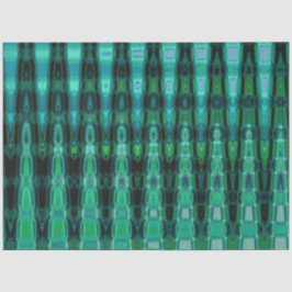 Papel De Seda Boho Teal Abstrato Decoupage