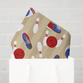 Papel De Seda Bola de boliche, pinos e Calçados padronizados