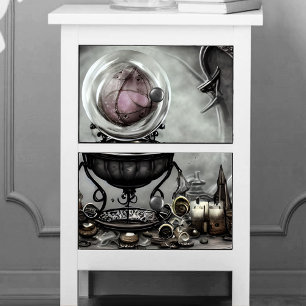 Papel De Seda Bola de cristal roxo e artigos de bruxaria ornamen