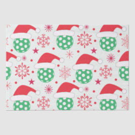 Papel De Seda Bola de Esportes de Natal com Chapéu de Papai Noel