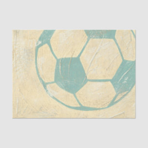 Papel De Seda Bola de futebol de Pastel Blue por Chariklia Zarri