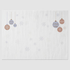 Papel De Seda Bolas de Natal