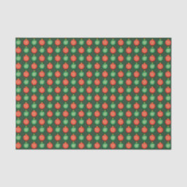 Papel De Seda Bolas de Natal Vermelhas e Verdes Festivas Natal