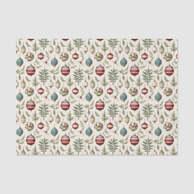 Papel De Seda bolbo de Natal festivo (Frente )