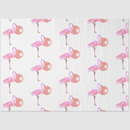 Papel De Seda Bolha Engraçada Goma Flamingo Soprando Bolha