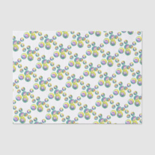 Papel De Seda Bolhas Iridescentes De Sabão Arco-Íris