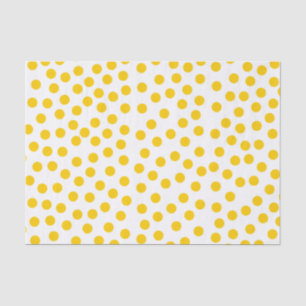 Papel De Seda Bolinhas amarelas