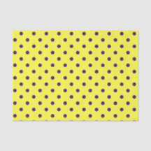 Bolinhas amarelas e roxas