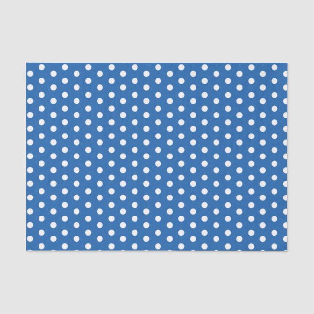 Papel De Seda Bolinhas azuis (Frente )