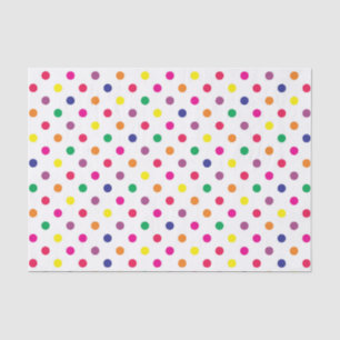 Papel De Seda Bolinhas Coloridas